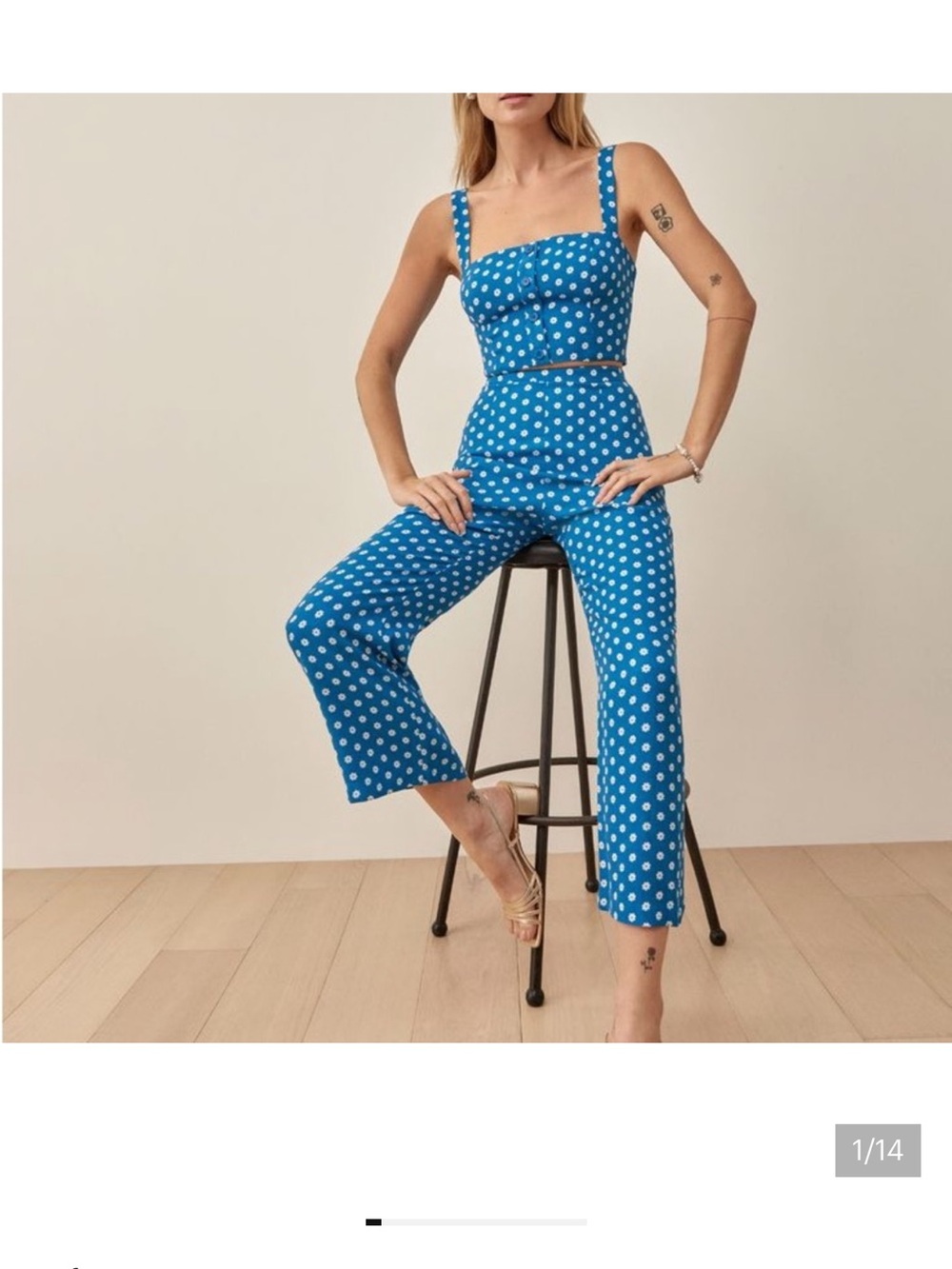 Reformation River Two Piece Set in Jimmy size 6